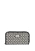 Tommy Hilfiger Women's Core Wallets Zip Around Signature Black/Cream Wallets