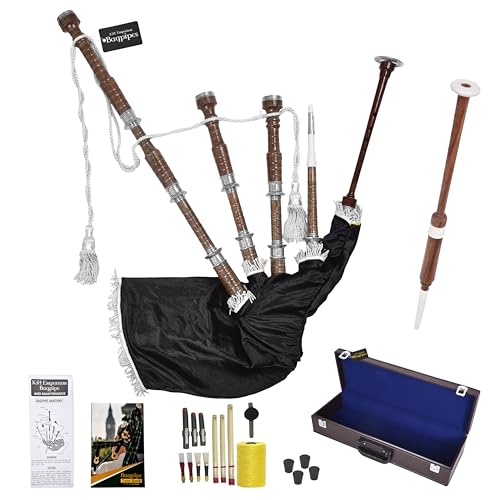 Kilt Emporium Traditional Scottish Bagpipes - Full Set with Accessories and Hard Case - Thumbnail 2