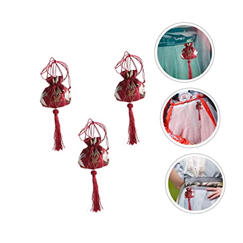 Bolsa sachet vacía decorativa portátil 3 piezas miniatura 5