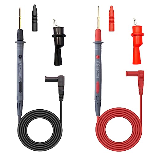 Image of Multimeter Test Meter Leads,1000V 10A Electrical Multimeter Test Lead kit with Silicone Alligator Clip for Digital Multimeter Electronic Clamp