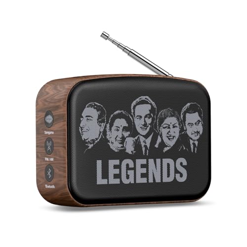 Image of Saregama Carvaan Mini Hindi - Music Player with 401 Pre-Loaded Retro Songs, Bluetooth /FM /AM /AUX, Type-C Charger (Oakwood Brown)