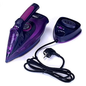 VBM Cordless Iron,Steam Iron 2400W,Lightweight Portable Steam-Dry Iron for Clothes,Non-Stick Soleplate Home Steam Iron,Anti-drip Iron,Steam Control System
