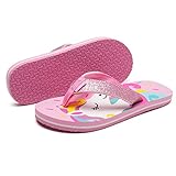 WateLves Boys Girls Flip Flops with Arch Support, Youth Big Kids Summer Slip on Thong Slide Sandals 