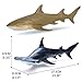 Gemini&Genius Hammerhead Shark for Kids Swimming Pool Beach Bathing Toys Soft Rubber Realistic Sea Animal Shark Marine Animal World Lemon Shark Action Figure