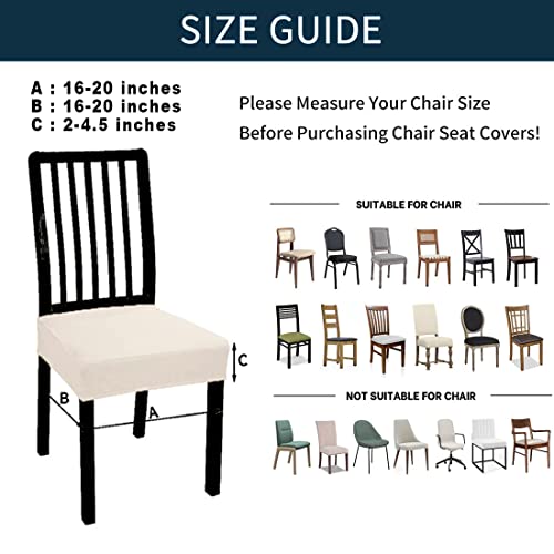 BRIDA Stretchable Floral Geometric Printed Dining Chair Seat Covers Elastic Chair Seat Case Protector, Slipcovers (Maroon Diamond, 1 Seat Cover)