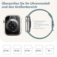 DaQin Silikon Sport Armband Kompatibel mit Apple Watch 44mm 45mm 46mm 49mm – Ansicht 7