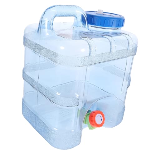 ERINGOGO Bidón de Agua Portátil con Grifo Práctico para Camping y Actividades Contenedor con Asa Resistente para Fácil Transporte