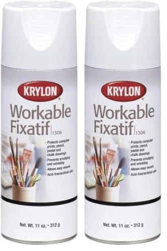 10 Best Pastel Fixative Sprays That Every Artist Should Try 4 Krylon Workable Fixatif Spray Clear (Pack of 2)
