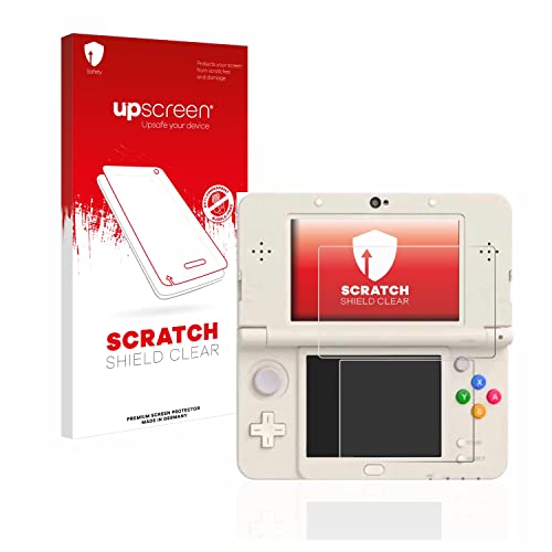 upscreen Schutzfolie für Nintendo New 3DS – Made in Germany, Kristall-klar, Kratzschutz, Anti-Fingerprint