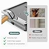 [Parab House] Aluminum XL Dog Door for Door, Open Size:24.4" H x 13.8'', Heavy Duty Doggy Door with Full Enclosed Magnetic Flaps,Extreme Weather Doggie Doors,Giant Doggie Door(Silver, XLarge)Pet Door