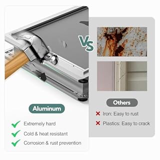 [Parab House] Aluminum XL Dog Door for Door, Open Size:24.4" H x 13.8'', Heavy Duty Doggy Door with Full Enclosed Magnetic Flaps,Extreme Weather Doggie Doors,Giant Doggie Door(Silver, XLarge)Pet Door