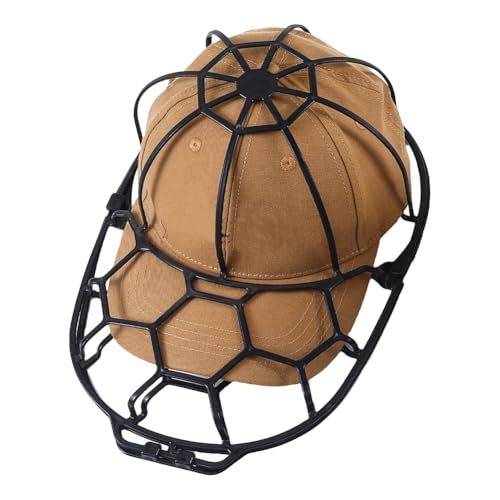 Hutwaschkage - Caps de béisbol lavados, plástico resistente | Formers de techo Cierre seguro, protección contra el lavado para una limpieza plana y plana de tapa en lavadora o lava-, multicolor, S
