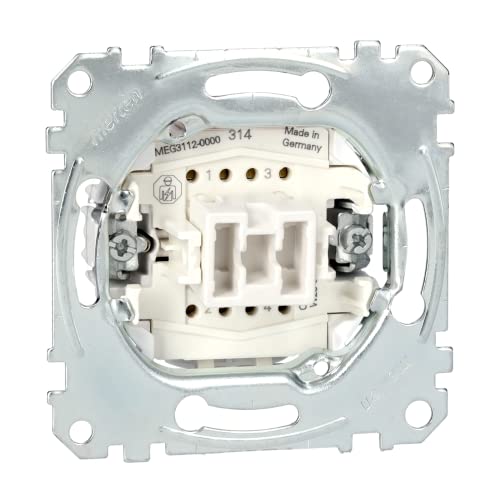 Schneider Electric Merten MEG3112-0000 Off Switch Insert, 2-Pole, 10 AX, AC 250 V, Plug-in Terminals - Image 2