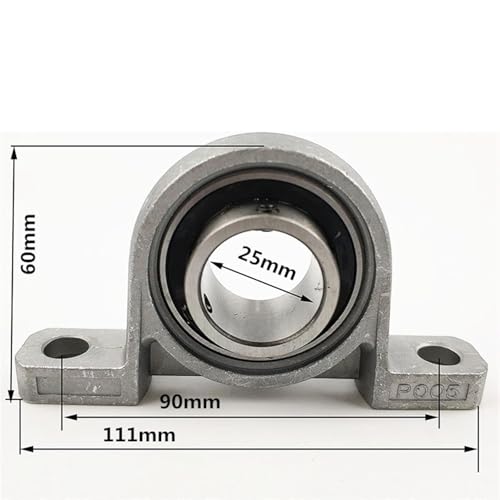 Roulements KP005 de 25 mm en alliage de zinc pour support vertical