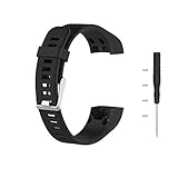 Meiruo Replacement Band for Garmin vivosmart HR Plus/Garmin Approach X10/Garmin Approach X40 (Black)