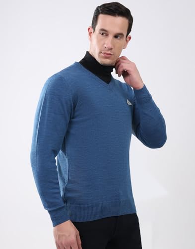 Image of Monte Carlo Men's Regular Fit Pullover | Solid V Neck Style | Full Sleeves Pull On | Warm & Stylish Winter Fashion Sweater | Winter Sweater for Men's