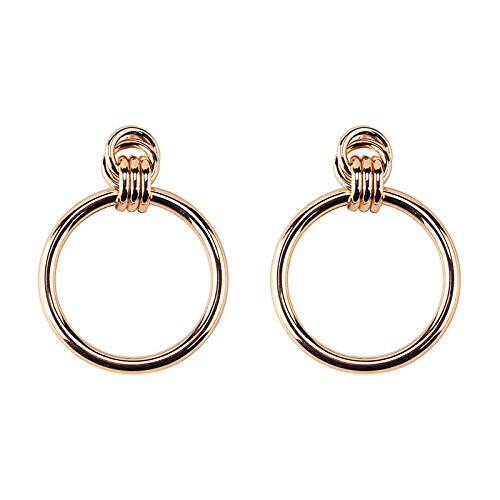 Boucles d'oreilles minimalistes grand cercle pour illuminer vos tenues de bureau