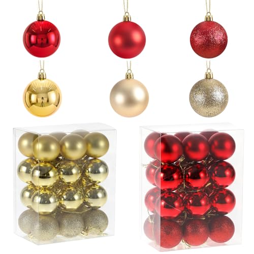 Weihnachtskugeln Plastik, Xreuctop Weihnachtsbaum Kugeln Set mit...