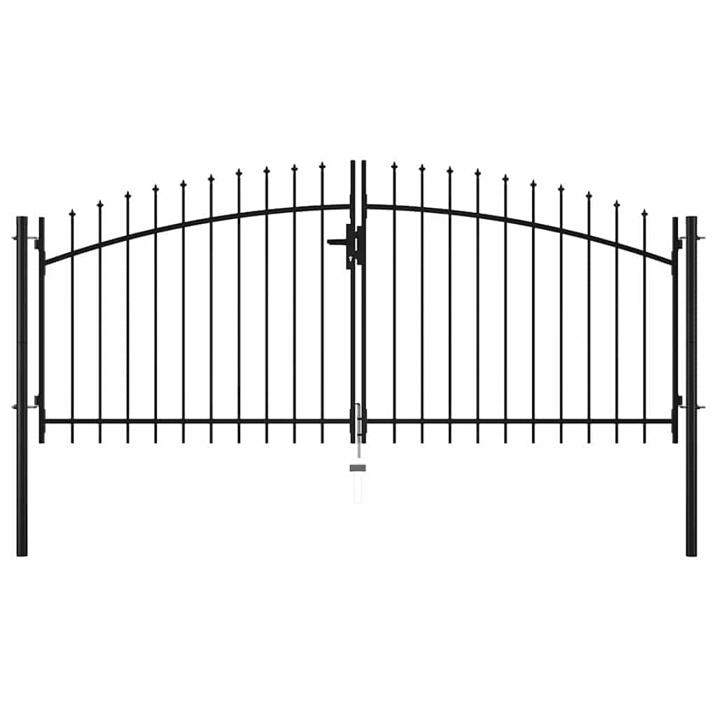 Portal doble Woerden con punta en forma de lanza 299,5 x 149,5 cm