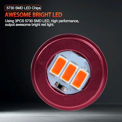Luz estroboscópica roja trasera de 12V con alta visibilidad antiniebla para motocicleta 4