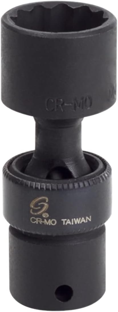 Sunex 812zuMMG 1/4-Inch Drive 12-Mm 12-Point Magnetic Universal Impact Socket