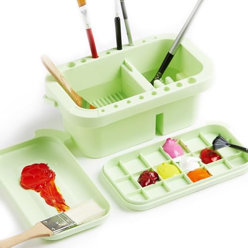 SEVENY Paint Brush Washer Basin with Lid - Artist Brush