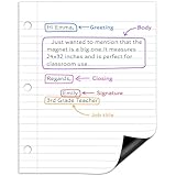 SCRIBBLEDO 24β x 30β Giant Magnetic Notebook Paper For Classroom Elementary Classroom Must Haves for Teachers Elementary Dry Erase Magnetic Lined Paper for Whiteboard Notes Lists and Handwriting