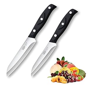 2PCS Paring Knife – Little Cook Paring Knife Set – Ultra Sharp Kitchen Knife – Fruit Knife – German stainless Steel – ABS Handle