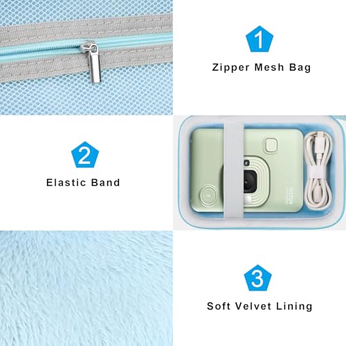 Funda Protectora para Cámara Instax Mini LIPLAY Azul miniatura 5