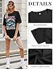 TOMEEK Women's T-Shirts Summer Oversize T Shirts Short Sleeve Top Crew Neck Casual Basic Cotton Loose Tee Tops Graphic Print for Ladies Girls(Black,S) #3