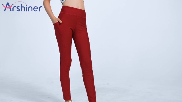 Leggings Sport En Polaire Fille Arshiner - Taille Haute, Respirants - Pantalon Chaud D'Hiver Pour 5 à 14 Ans - Yoga, Course