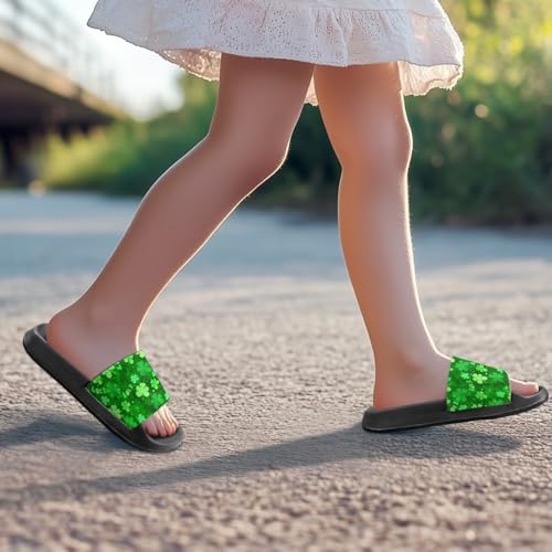 Image of Boy & Girls Slide Sandals Kids Shower Shoes Non Slip Summer Slippers Beach Sandals