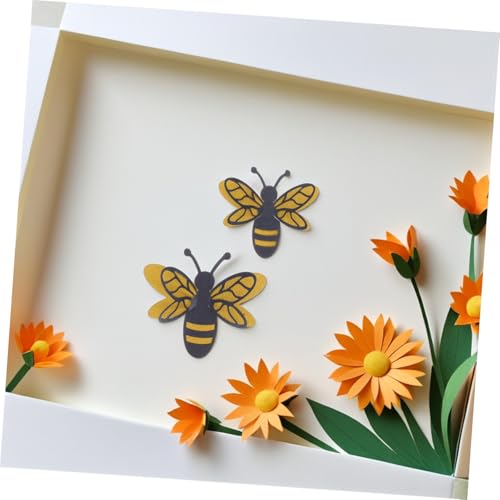 Vinilos decorativos de abejas 3D removibles 12 piezas miniatura 6