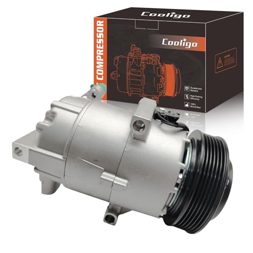 CO11304C Air Conditioner AC Compressor with Clutch Compatible with Hyundai Elantra 1.8L 2013, Kia Soul 2.0L 2012-2013,with A/C Clutch, AC Compressor, Replaces 977012K700, 977013X101