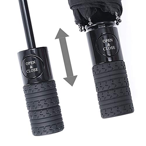 QZS Automatic Auto Open Folding Umbrella - Sport Large Umbrella for Windproof Sunshade Travel Including Telfon Coating… - Image 6