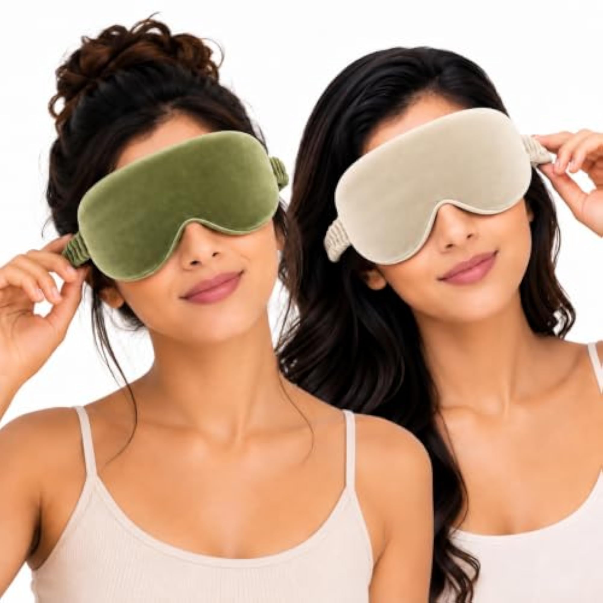 Eye Sleep Mask for Men & Women Soft Light Blocking Adjustable Strap