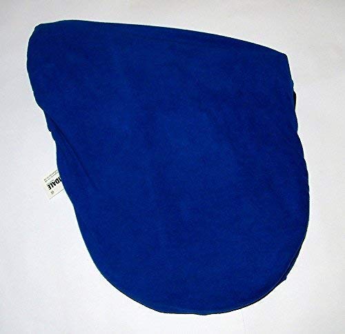 Amidale SADDLE COVER HORSE RIDING FLEECE ROYAL BLUE/RED/GREY/BLACK (blue)