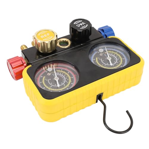 Juego profesional de manómetros AC para refrigerantes R410a, R22 y R134a, rendimiento estable para gestión de sistemas HVAC miniatura 1