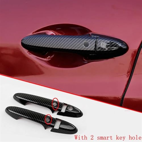 Cubierta manijas coche en fibra de carbono para HRV y Vezel 2014-2019 2