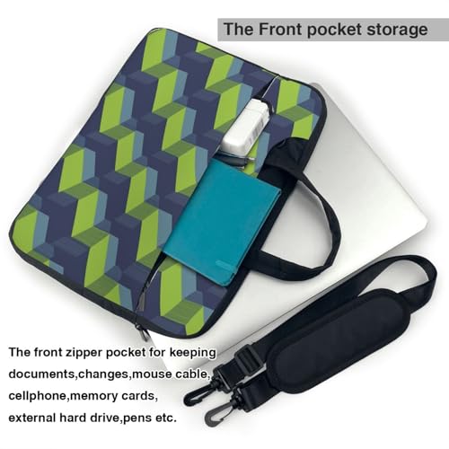 Maletín para laptop impermeable 14 pulgadas verde miniatura 5