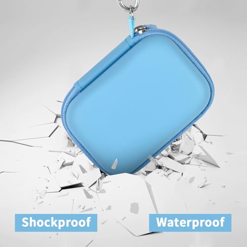 Image of ANKHOH Carrying Case for Crucial X10 /X9 Pro 4TB /2TB /1TB Portable SSD USB-C | Hard EVA Shell, USB-C Cable Storage, Compact Travel Organizer, Case Only, For Photographers Office Users & Gamers, Blue