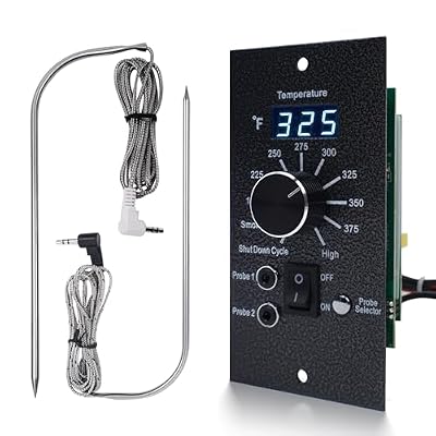 Pro Thermostat Controller Board Replacement Compatiable for Traeger Wood Pellet Grills with Meat Probes and RTD Temperature Probe Sensor