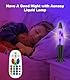 AONESY Lavalampe Led Lavalampe mit Fernbedienung 17 Farben ändern sich Lavalampen Weißes Wasser Weißes Wachs Lavalampe Nachtlicht Geschenk für Weihnachten Geburtstag Valentinstag