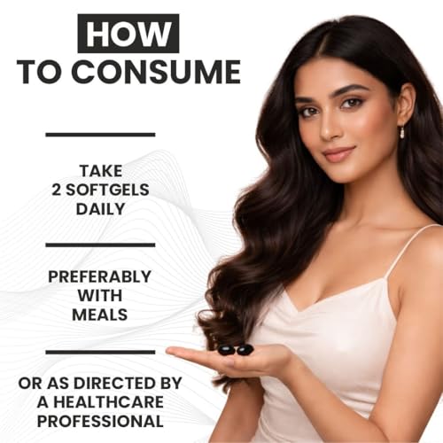 Image of Pure Organic Cold-Pressed Black Seed Oil Softgels - Non-GMO Pure Nigella Sativa Black Cumin Seed Oil for Beauty Immunity & Overall Wellness Support - Thymoquinone-Rich 1000mg Serving 100 softgels