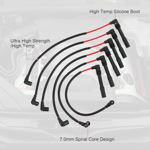 JDMSPEED 671-6165 Spark Plug Wire Set for Audi & VW - Image 6