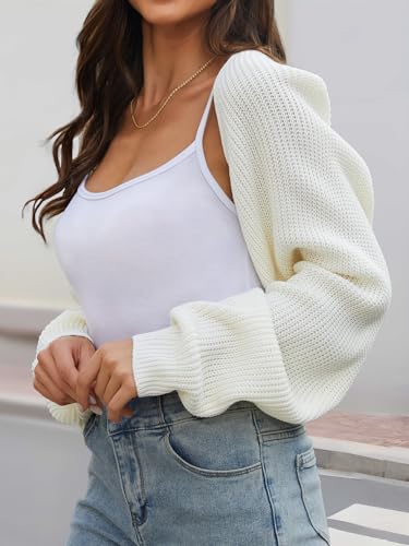 Women's Cropped Cardigan Bolero Shrug Sweater 20253