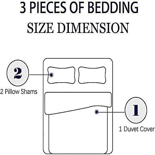 Housse de couette papillon 200x200cm avec 2 taies d'oreiller pour lit double - 5