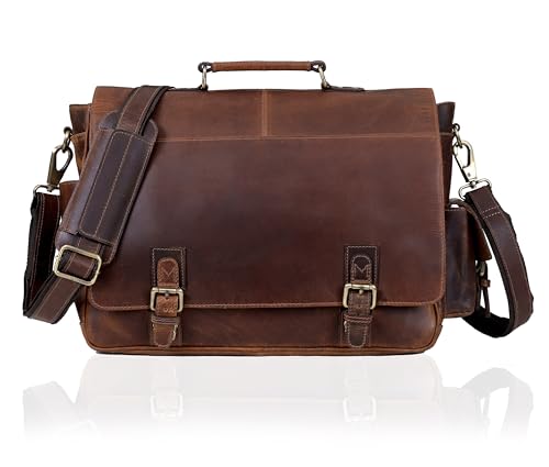 Bolso Mensajero de Cuero para Hombre y Mujer