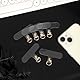 NQEUEPN 6stk Handy-Lanyard-Lasche, 6,1x4x0,4cm Handy-Lanyard-Patch Telefon-Halteetiketten Lanyard-Lasche für Sicherheits-Halteverbindung für die Meisten Smartphones(Transparent)