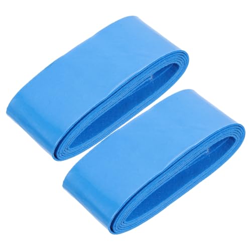 GRIRIW 2Rolls PU Tennis Grip Tape Nonslip Absorbent Overgrip for Badminton Rackets Durable Double Sided Coating Comfortable and Sweat Absorbing for Sports Use